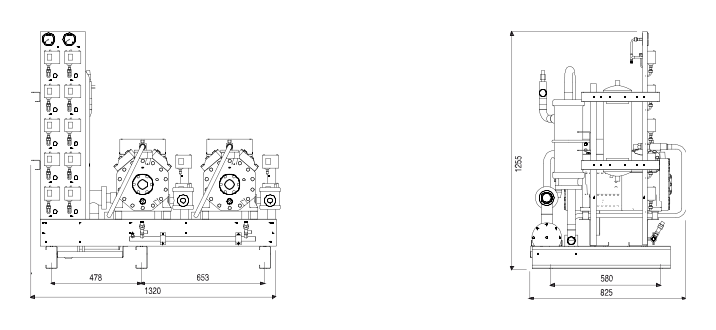 BSCR-2N-4EES dimension drawing