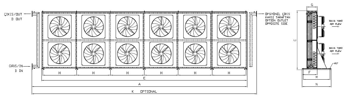 BC/BD-2X650BB1-B03 dimension drawing