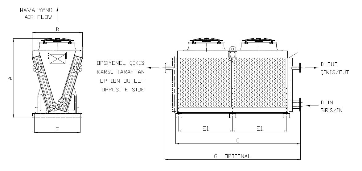 BE-280AC1-B01 dimension drawing