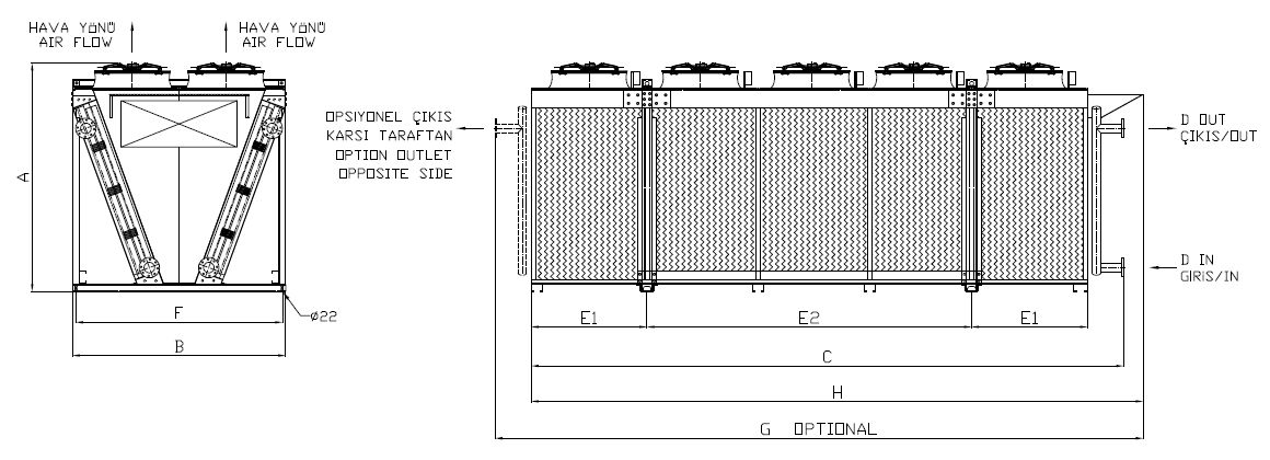 BE-2X580AC5-B01C dimension drawing