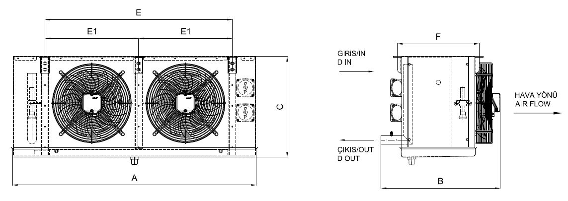 EA-230AC10-C01 dimension drawing