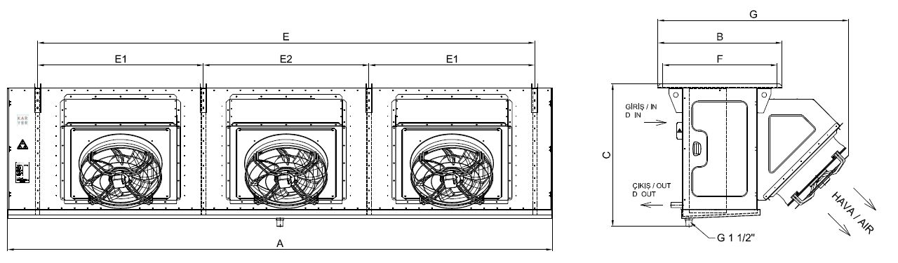 EA-DI-363GC7-A13 dimension drawing