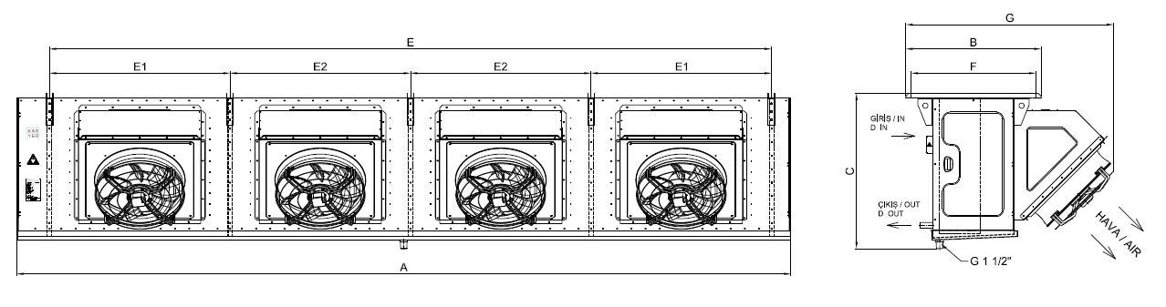 EA-DI-463GG10-A13 dimension drawing