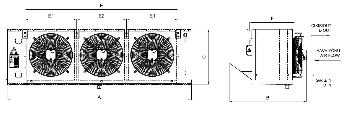 EA-GA-350AE7-A21 dimension drawing