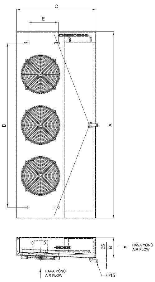 EC-A-320KC4-C25 dimension drawing
