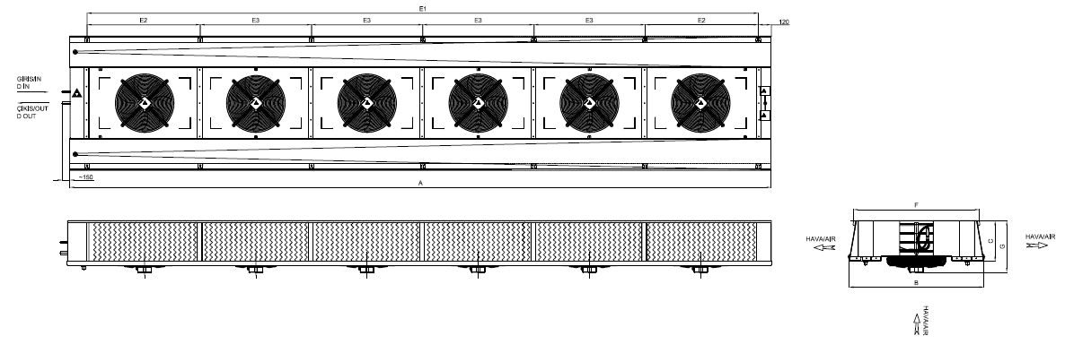 ED-630AC4-C21 dimension drawing