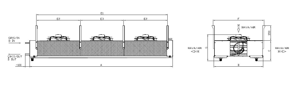 ED-DP-335AE7-B22 dimension drawing