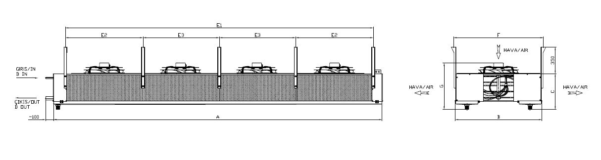 ED-DP-445AC4-B24 dimension drawing