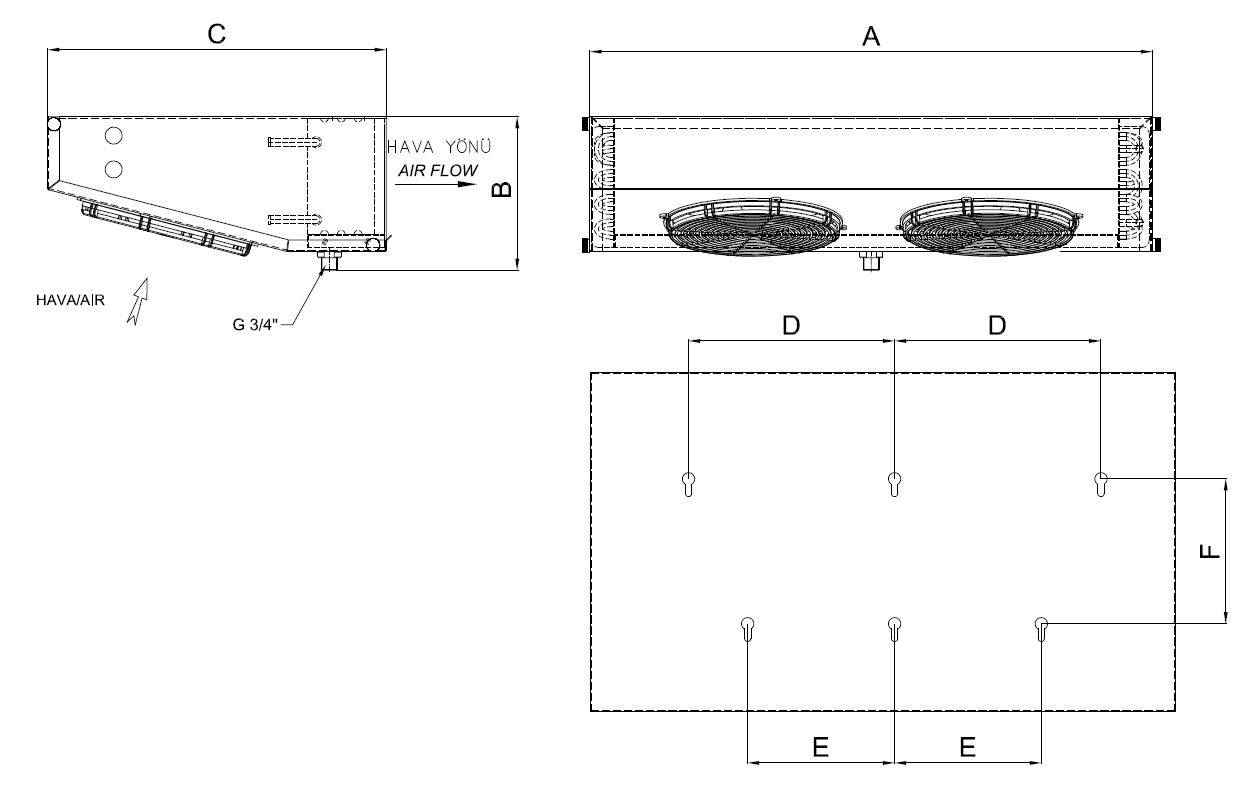 EG-A-223AC4-C21 dimension drawing