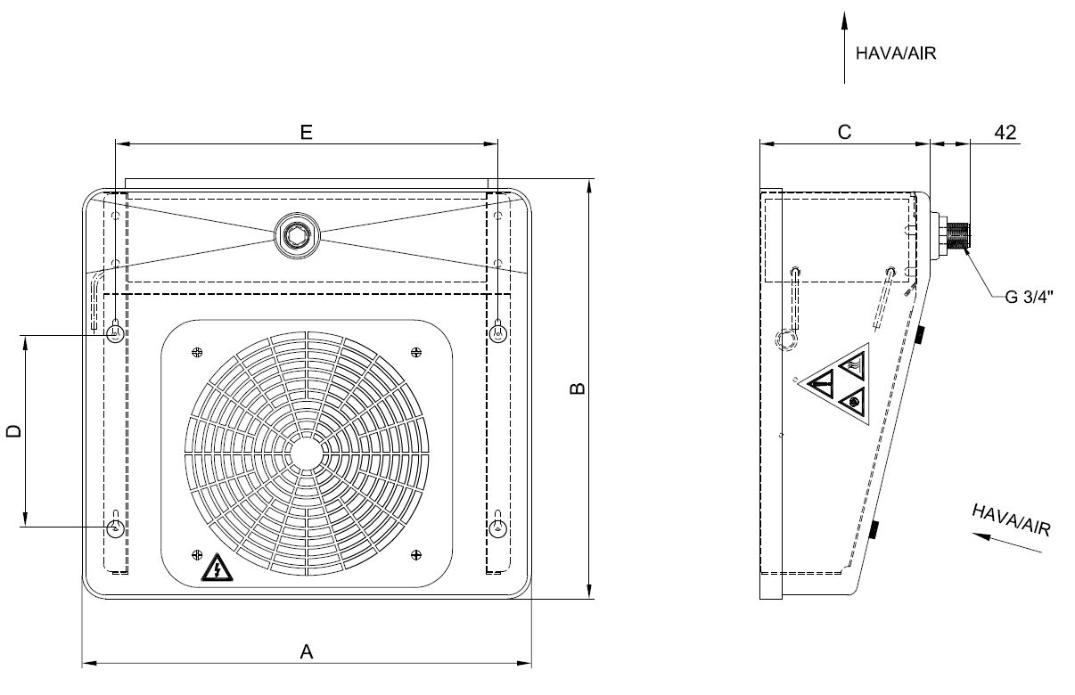 EG-P-123BB4-C21 dimension drawing