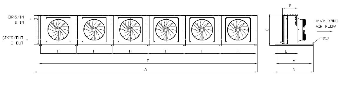 KA/KB-663FB1-B02 dimension drawing