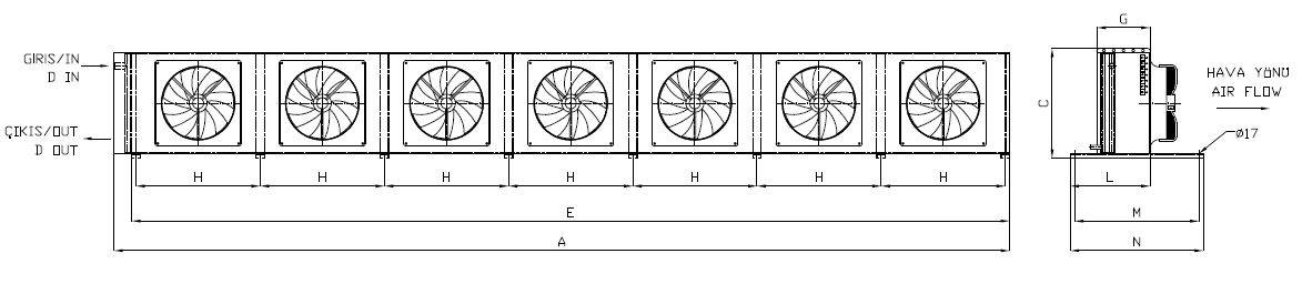 KA/KB-780BC5-B07 dimension drawing