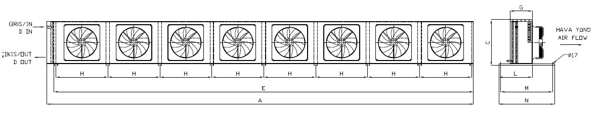 KA/KB-880BC1-B07 dimension drawing