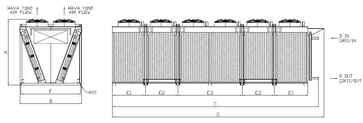 KC-2x680BB5-B01T dimension drawing