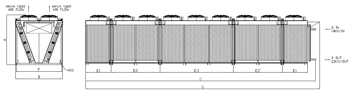 KC-2x980EC5-B01C dimension drawing