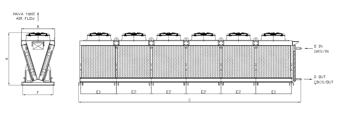 KC-680CB5-B01 dimension drawing