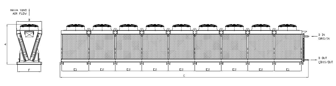 KC-980CB5-B01 dimension drawing
