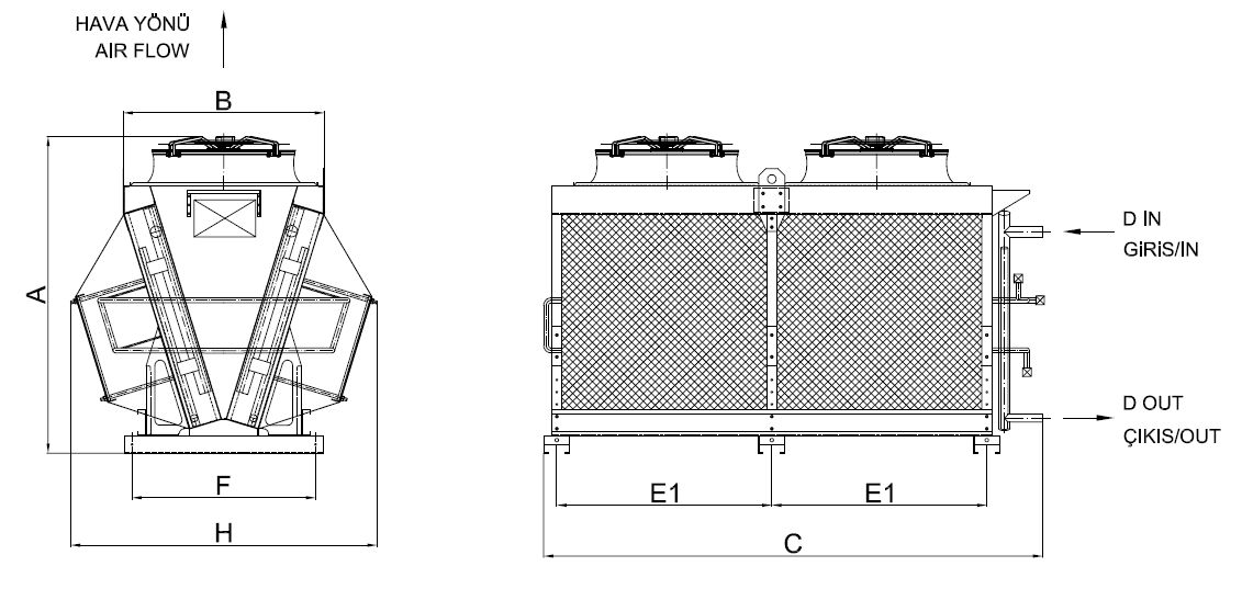 KC-M-280GD5-B01 dimension drawing