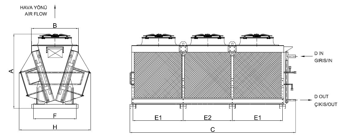 KC-M-350GD5-B03 dimension drawing