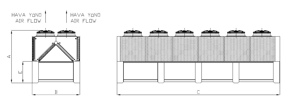 KC-WF-2x680BC5-B01C dimension drawing