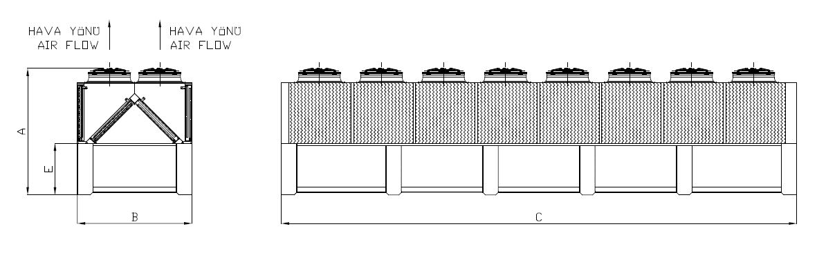 KC-WF-2x880AA1-B01C dimension drawing