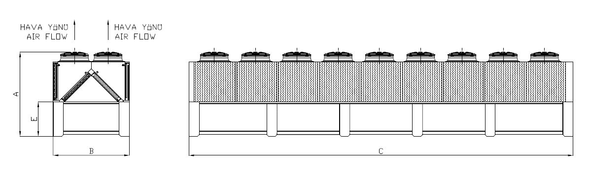 KC-WF-2x991AA1-C06C dimension drawing