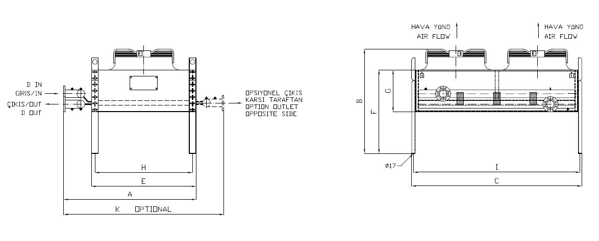 رسم الأبعاد للطراز BC/BD-2x191EB1-B04 C