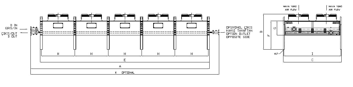 رسم الأبعاد للطراز BC/BD-2x591EB1-B04 C