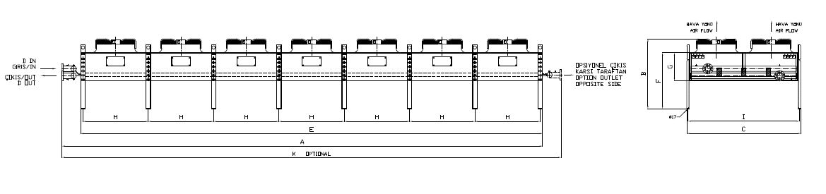 رسم الأبعاد للطراز BC/BD-2x780EB5-B01 C