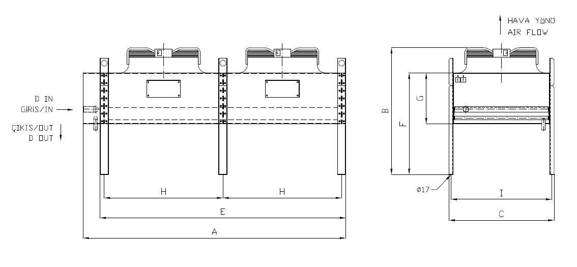 رسم الأبعاد للطراز KA/KB-263GC5-B08 C