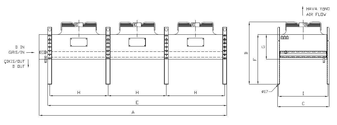 رسم الأبعاد للطراز KA/KB-391GD5-B04 C