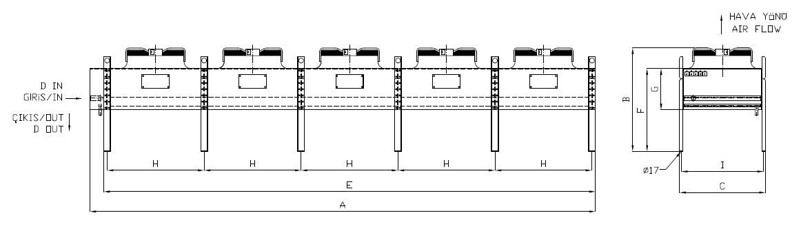 رسم الأبعاد للطراز KA/KB-563AB1-B08 C
