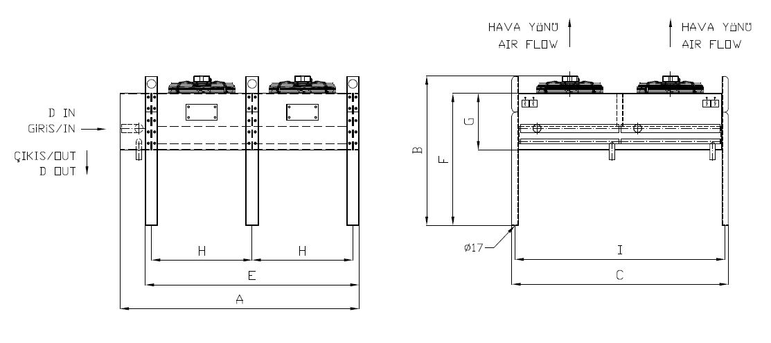 Dimension drawing of KA/KB-2x263BD1-B06I C