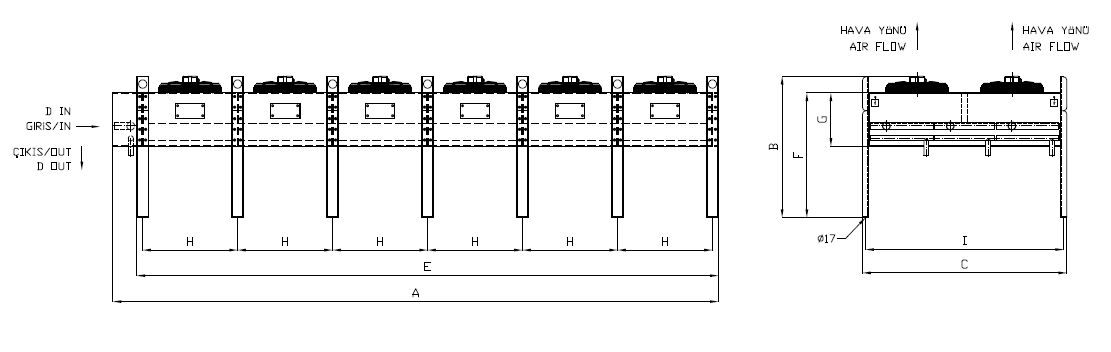 رسم الأبعاد للطراز KA/KB-2x663FD1-B08 C