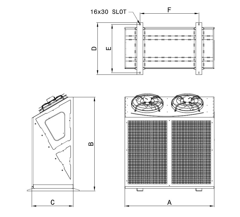 Dimension drawing of KARBOX CSSA-250DC1-B09 C