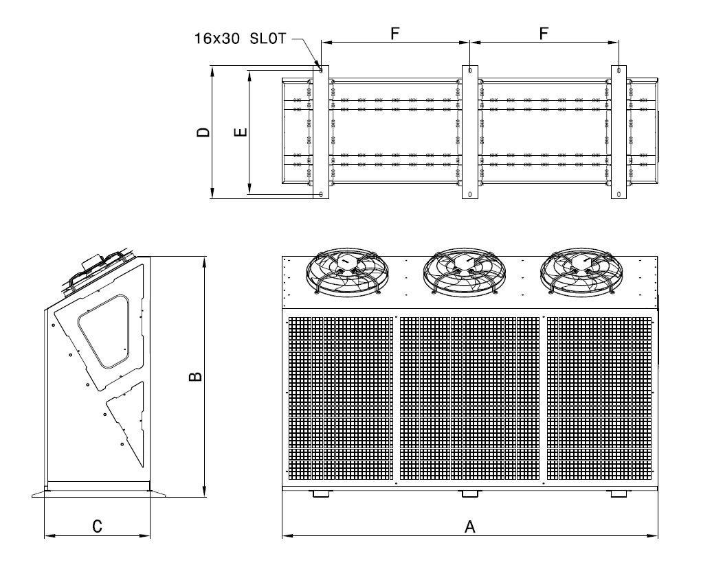 Dimension drawing of KARBOX CSSA-350BC1-B09 C