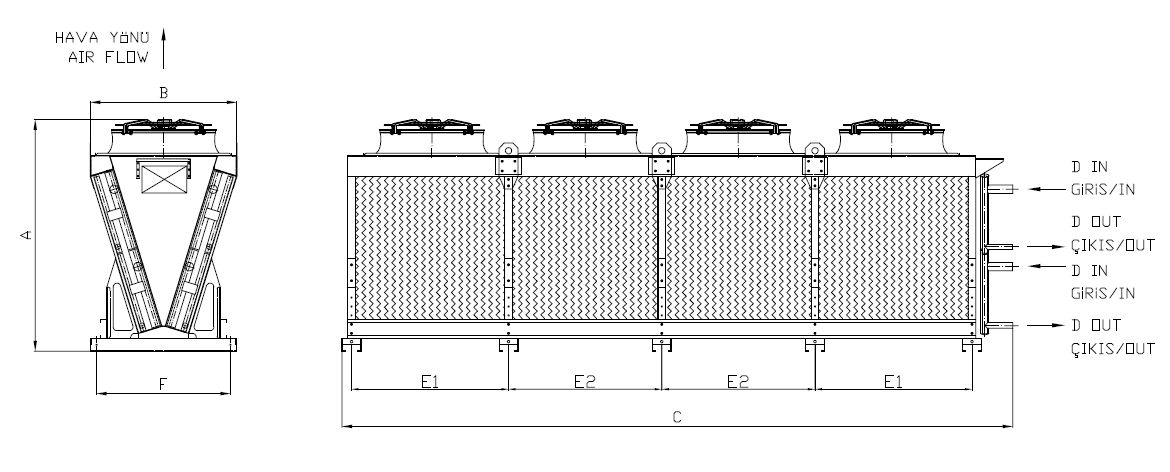 Dimension drawing of KC-591AC5-B04 C
