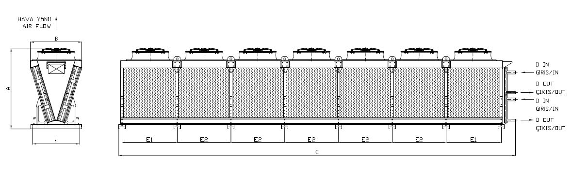 رسم الأبعاد للطراز KC-791CC5-B04 C