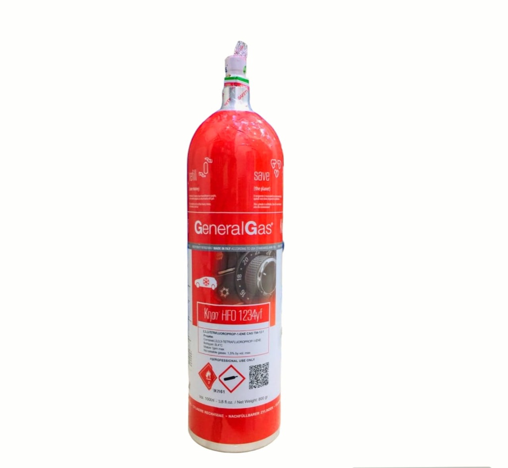 اسطوانة فريون ايطالي بالمحبس R-1234YF-800gm
