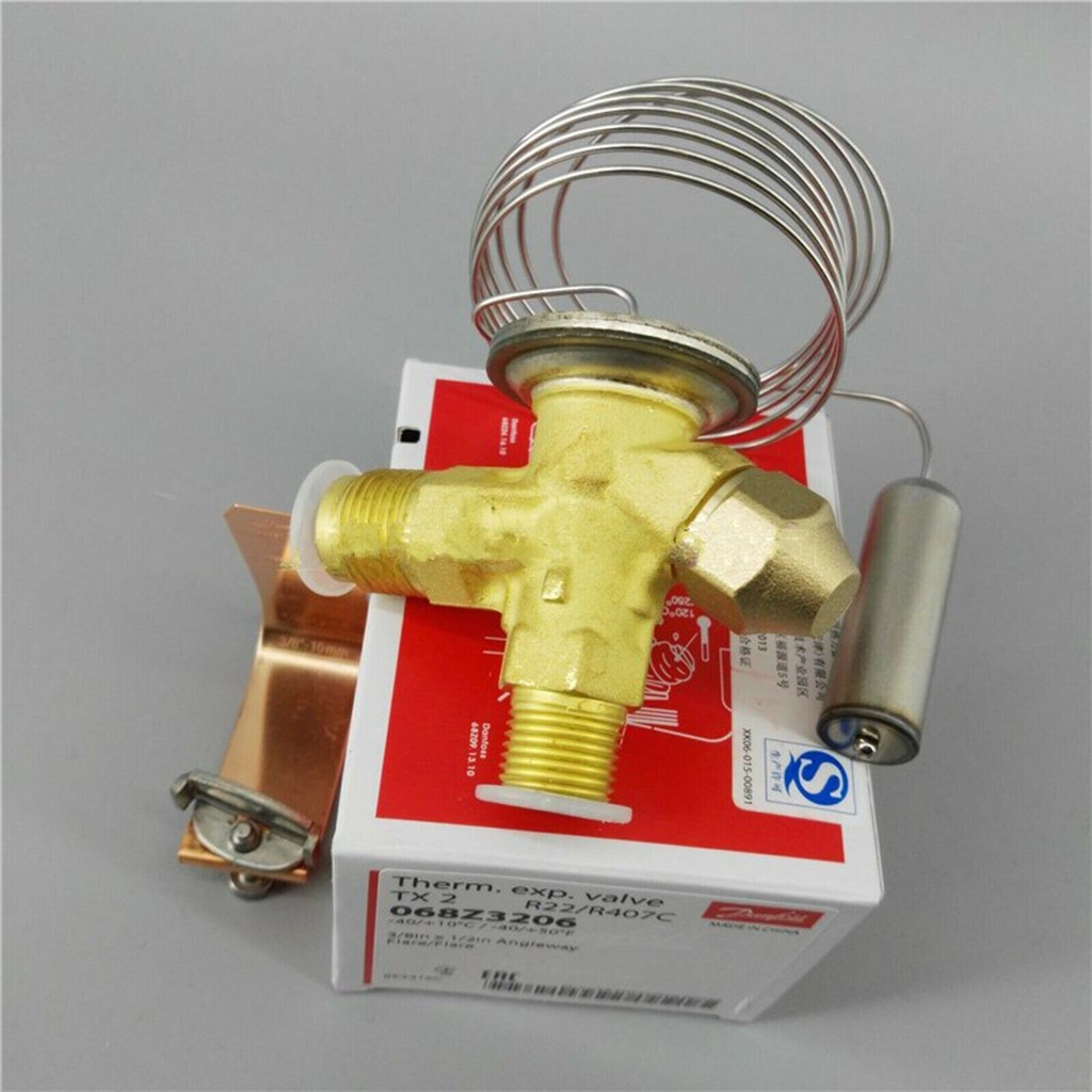 [EXP-V-1588] اكسبنشن دانفوس R134A / R513a بدون واصله تعادل موديل : 3346 - therm. exp. valve danfoss 134a / 513a TE2
