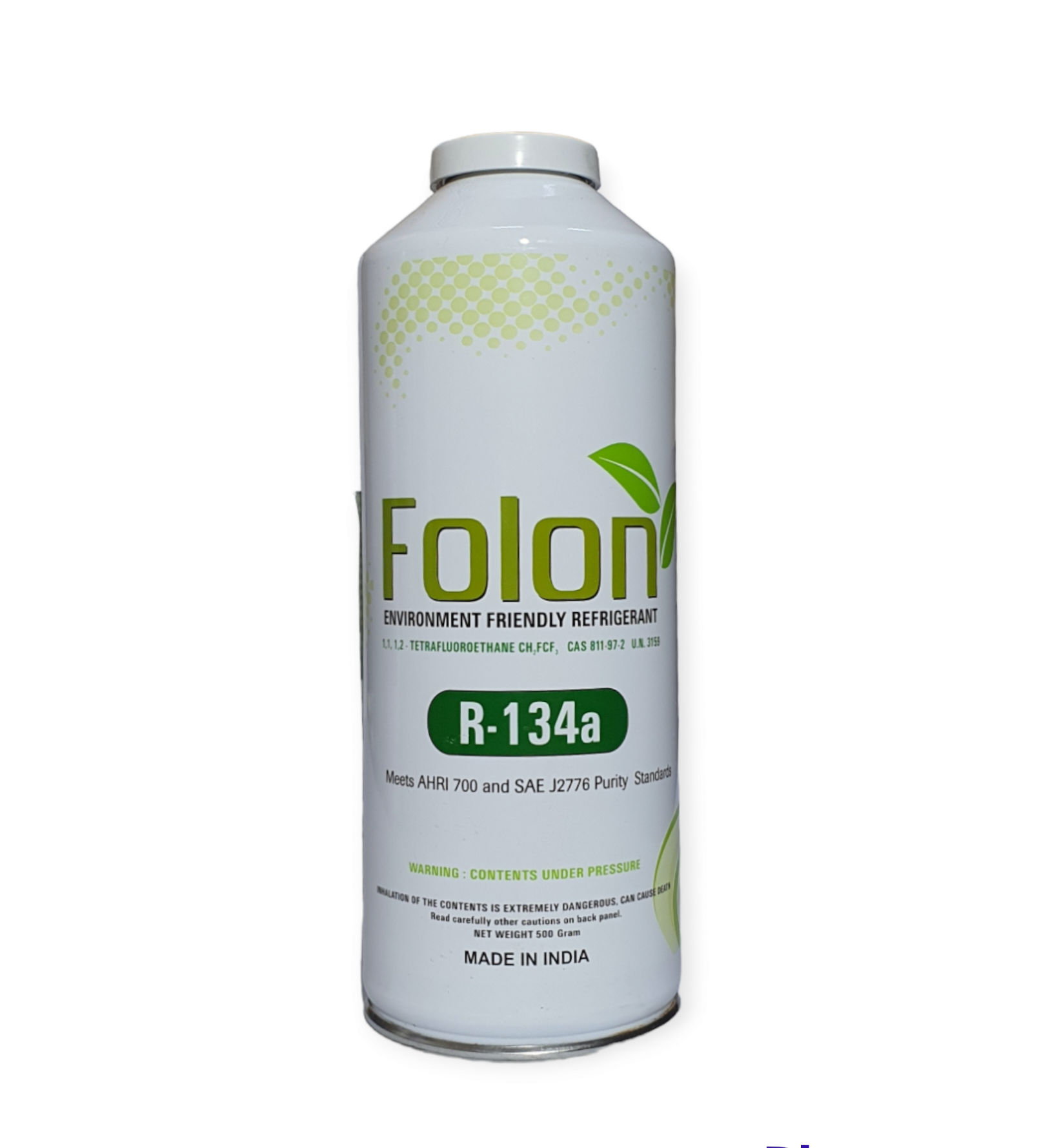 اسطوانة فريون R134 500g هندي فولون - freon gas 134a 1/2kg folon